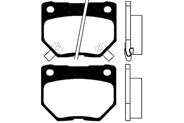 KAVO PARTS Piduriklotsi komplekt,ketaspidur BP-6548